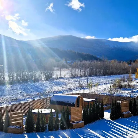 Alpesi faház Widokowo - Z Widokiem Na Sniezke Z Jacuzzi I Sauna