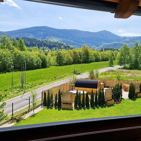 Alpesi faház Widokowo - Z Widokiem Na Sniezke Z Jacuzzi I Sauna